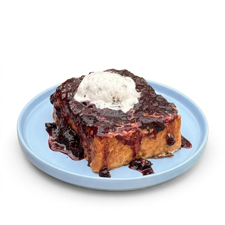 French Toast de Mermelada de Frutos Rojos