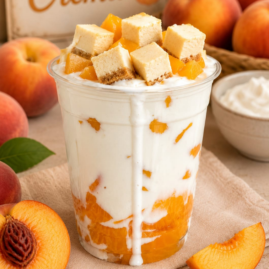 Duraznos Con Crema y Cheesecake Medianos 16oz