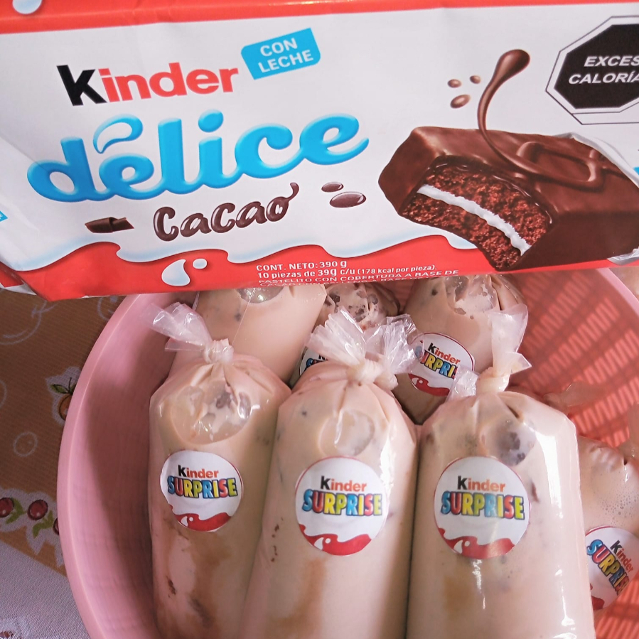 Heladitos Kinder Delice