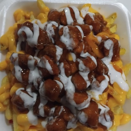 Papas con Queso y Tocino