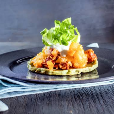 2 sopes de papa con chorizo