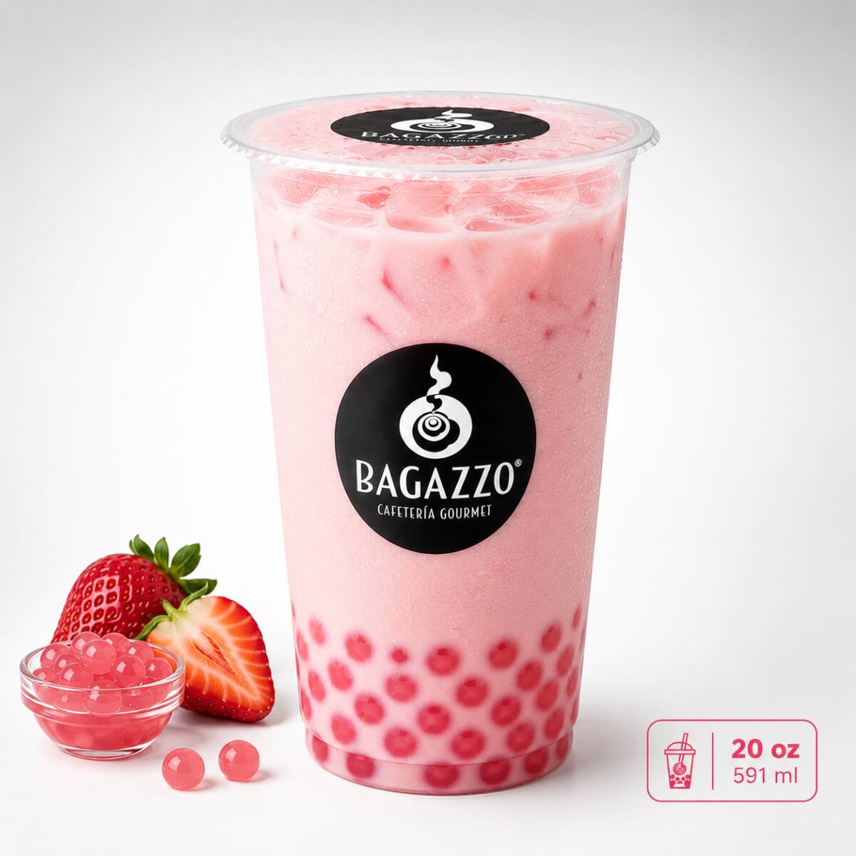 Fresa Latte Perlas