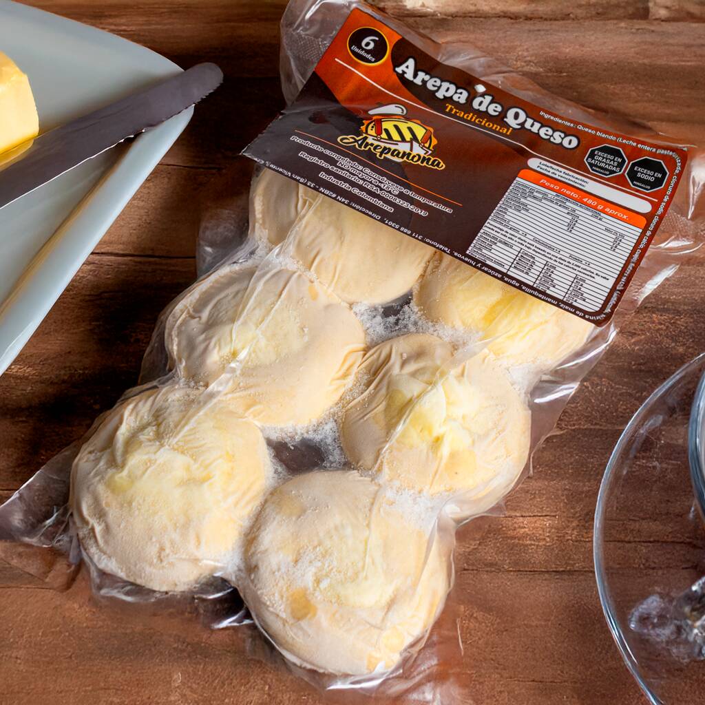 Arepa Jamón por 6 Congelados