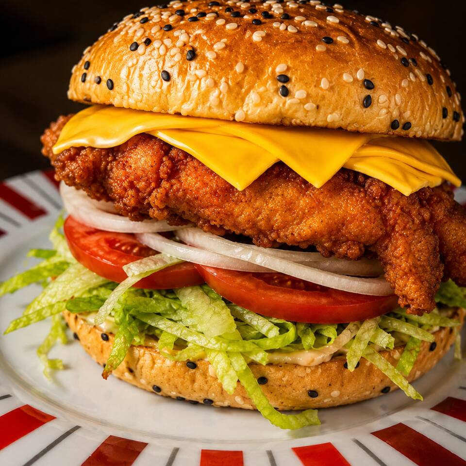 Hamburguesa de Pechuga Crunch