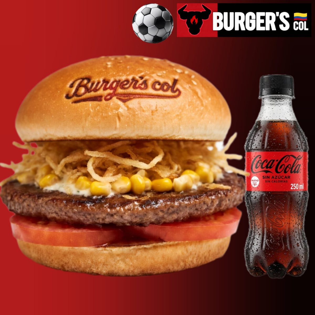 COMBO BURGER ARTESANAL + GASEOSA ⭐