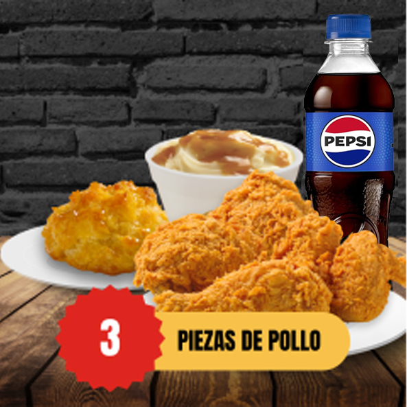 3 Piezas de Pollo