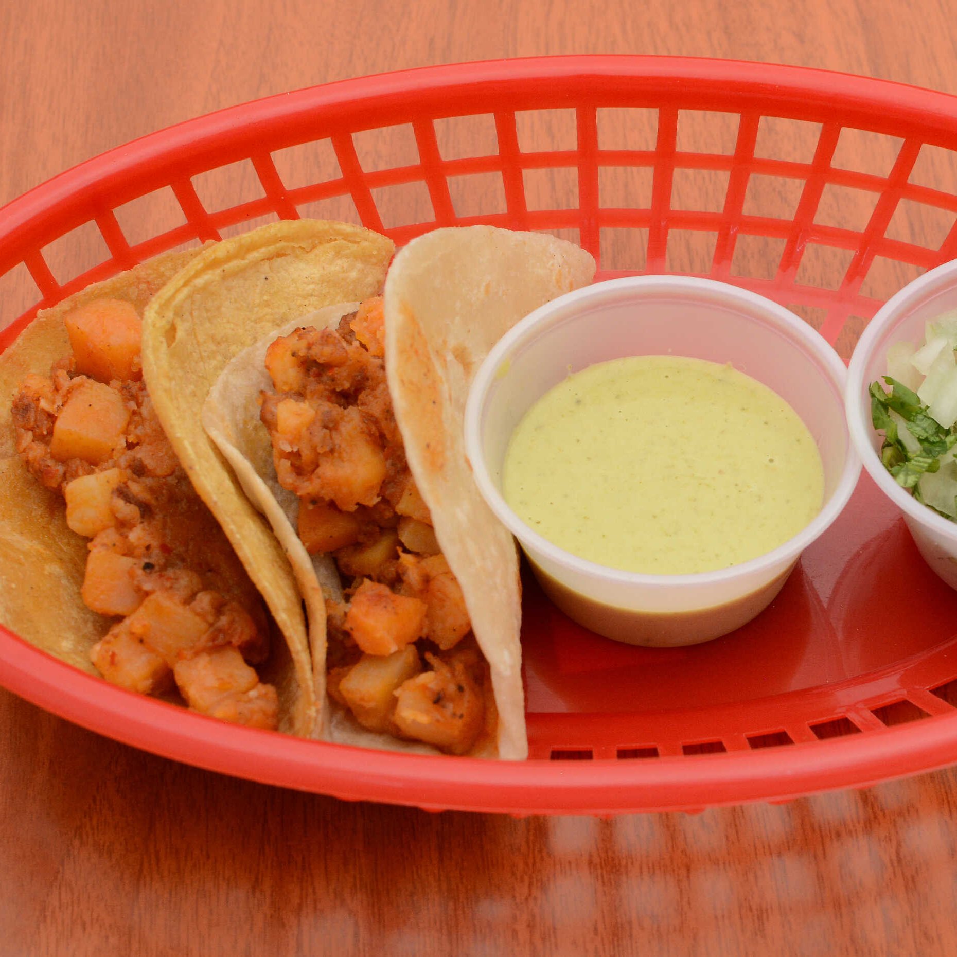 Taco de Papa con Chorizo