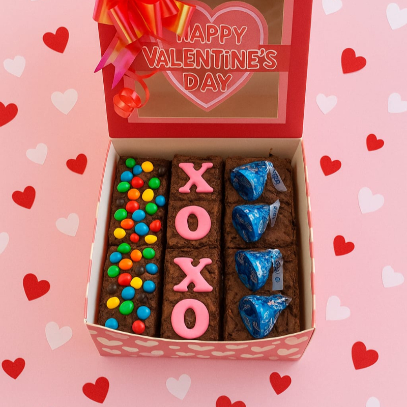 Caja de Mini X12 Brownies con Mensaje
