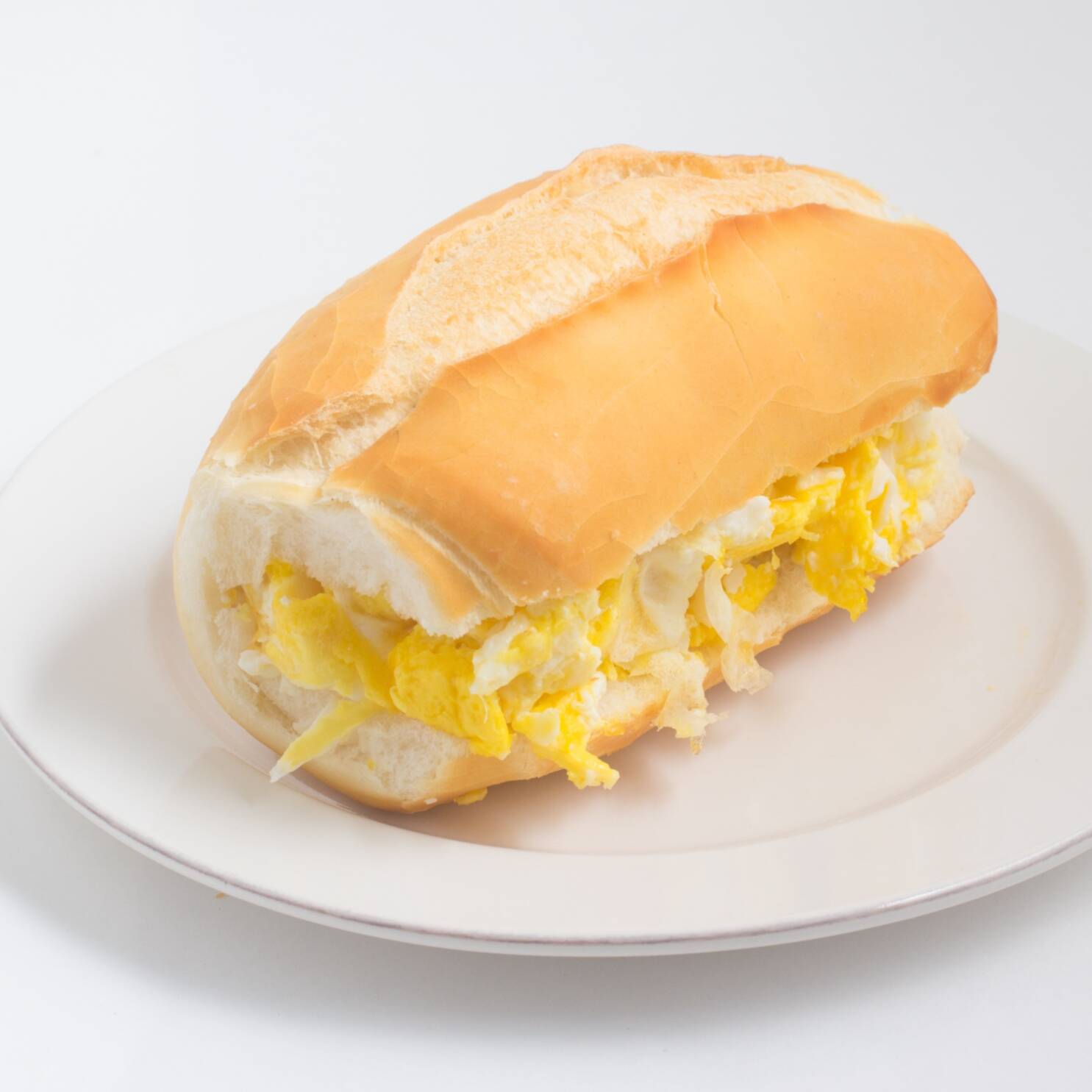 Pão Francês com Dois Ovos Fritos