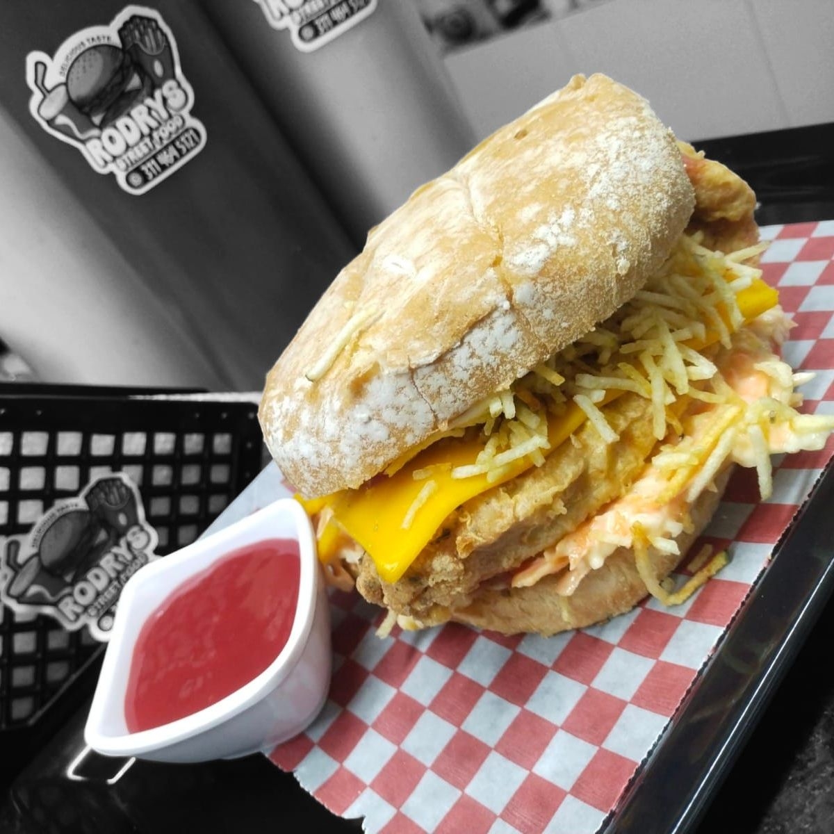 Burguer Pollo Apanado
