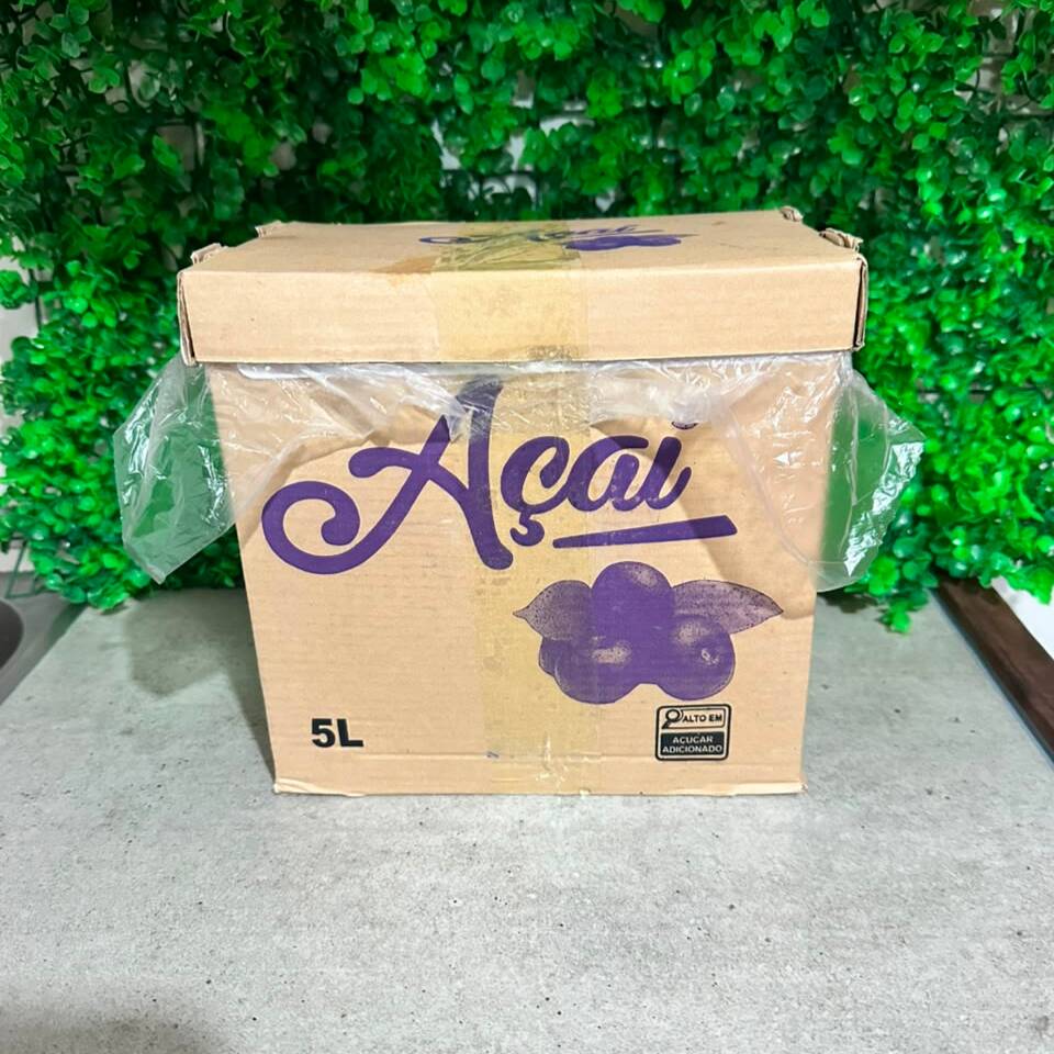 Caixa de creme de Açai cremoso 5 Litros
