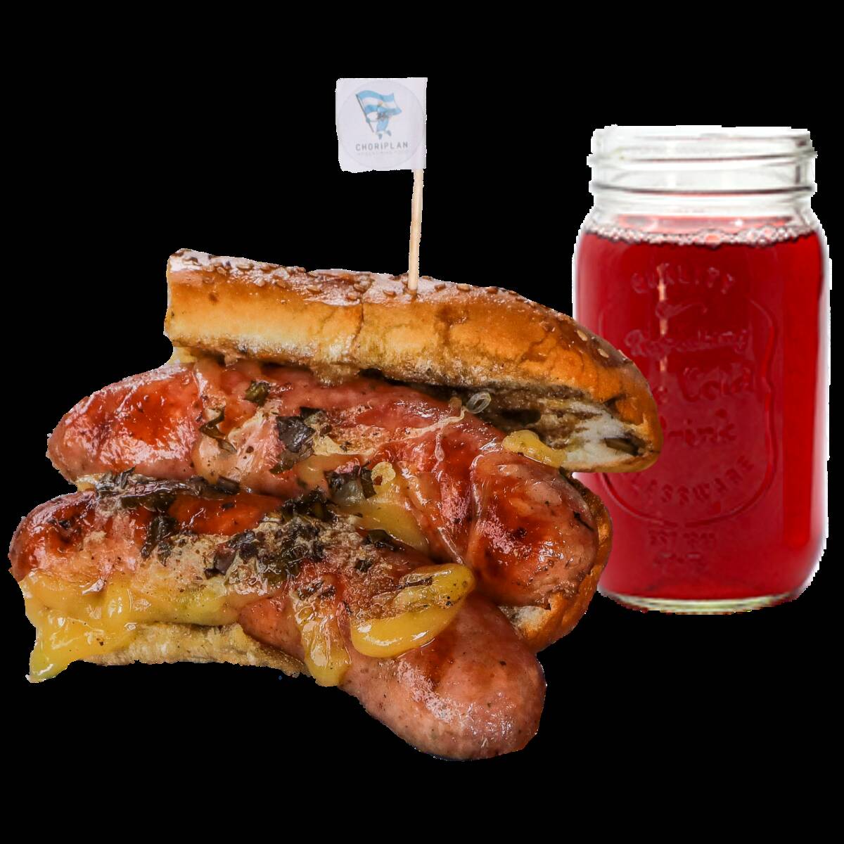 🥖 Choripán con Arrachera y Queso