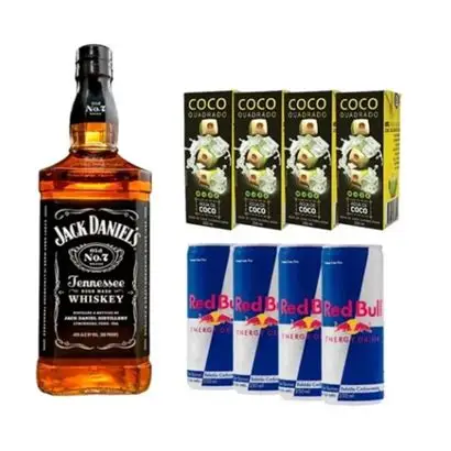 combo jack com 4 gelo 4 redbull