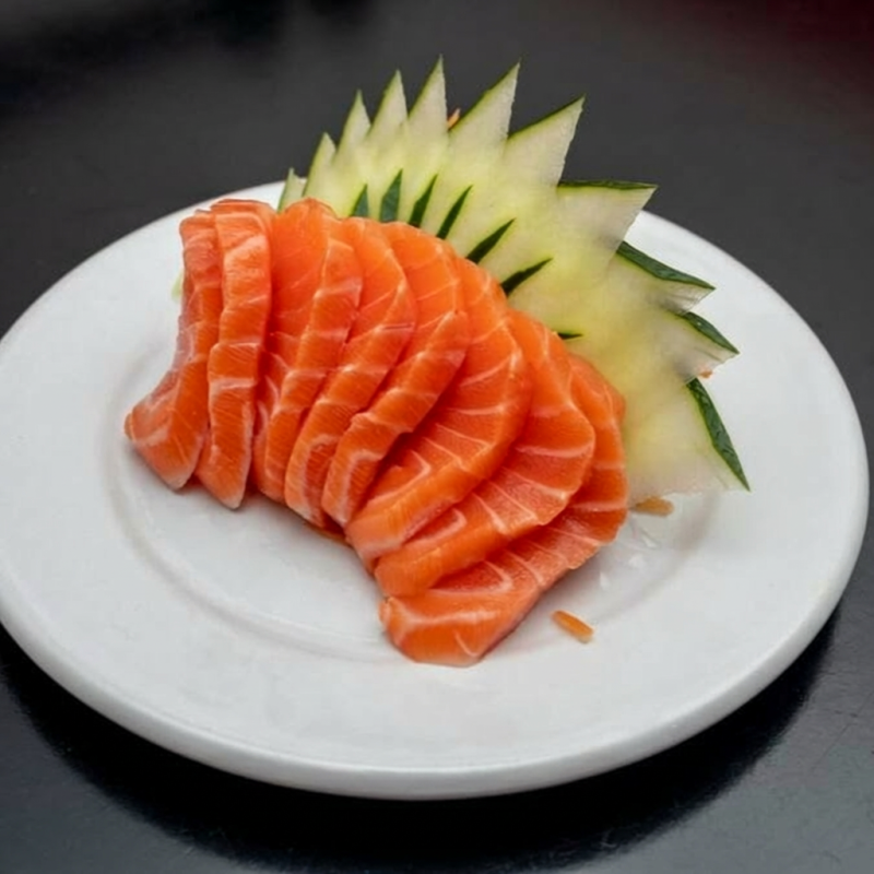 Fatias de peixe
