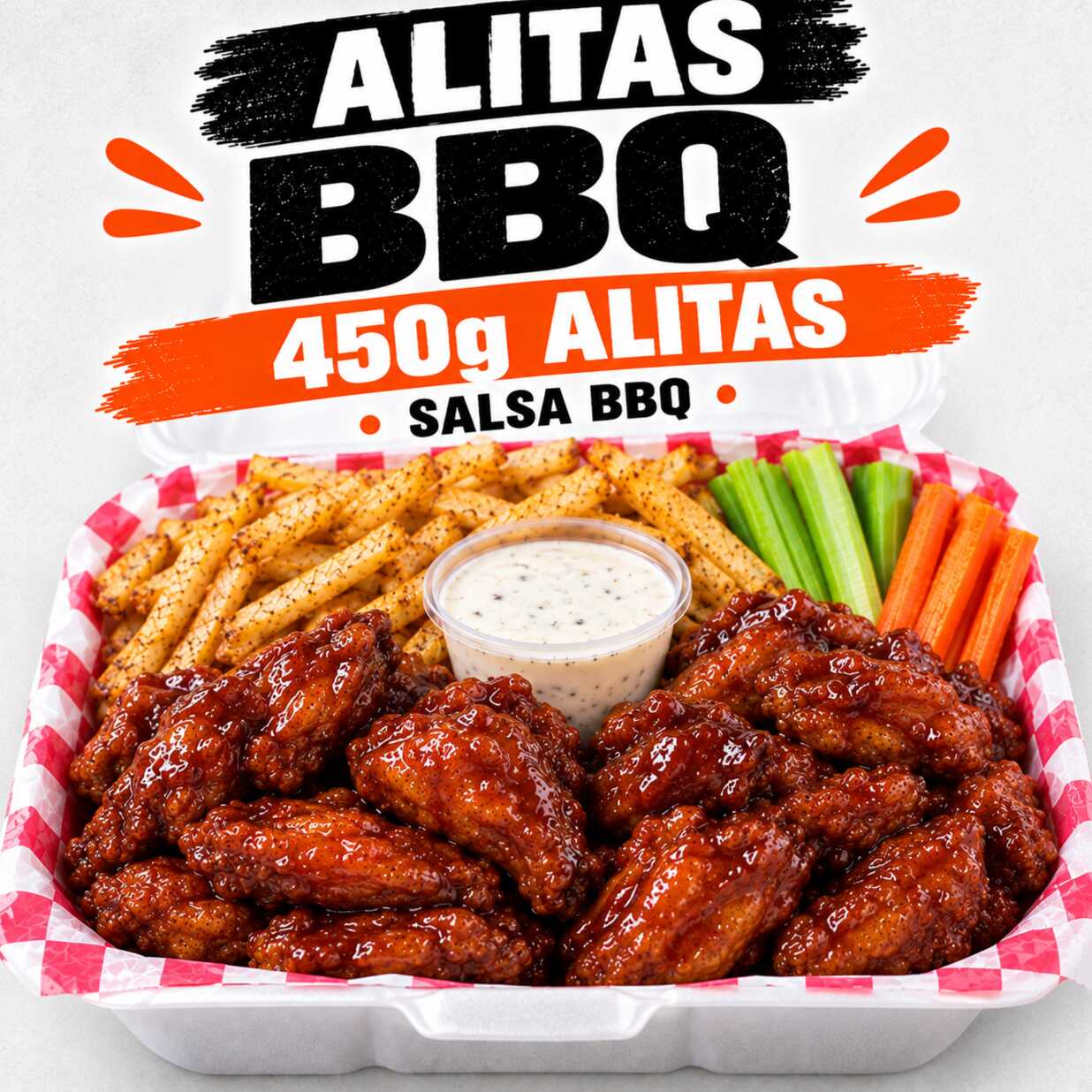 Combo Alitas BBQ 450g