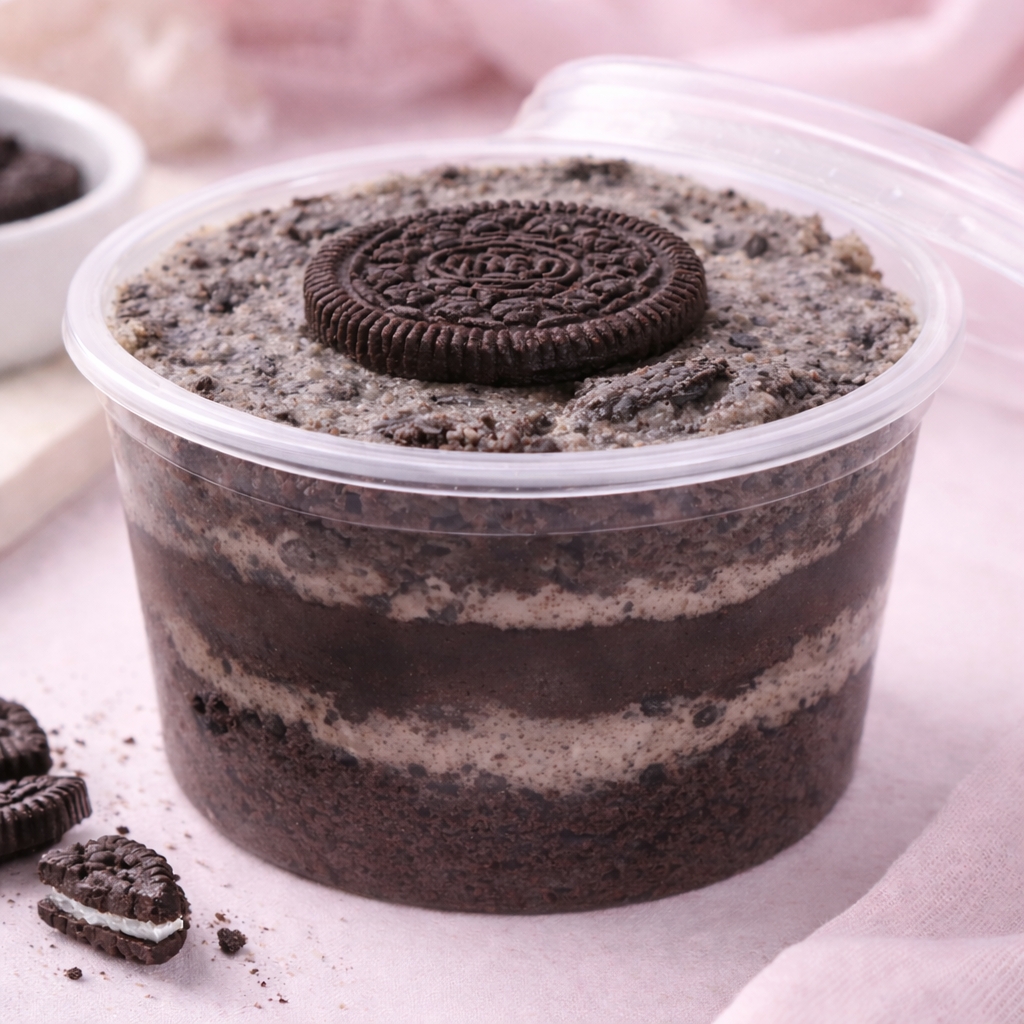Massa de Chocolate com recheio de brigadeiro de Oreo