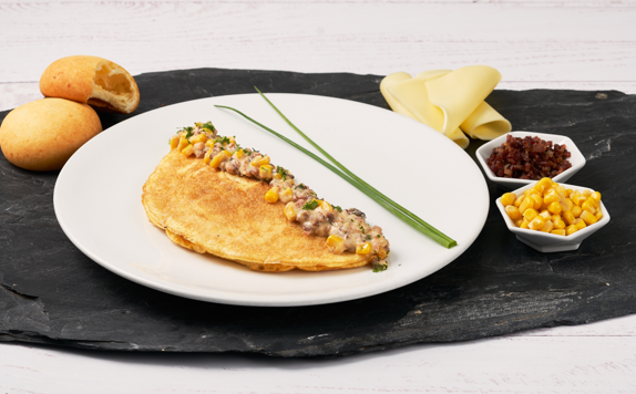 Omelette Tocineta Maíz
