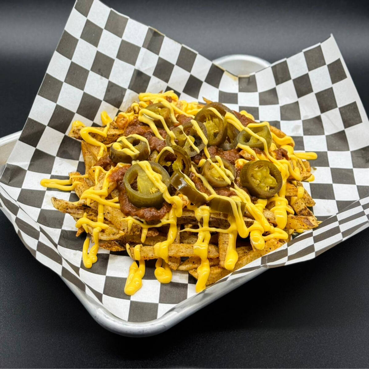 Jalapeño Cheese Fries Chicas