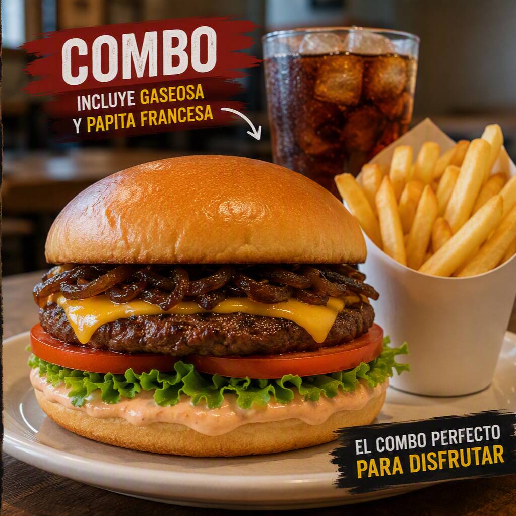 Combo Hamburguesa Tradicional