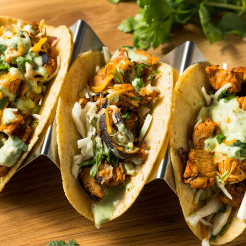 Taco de Pechuga con Queso