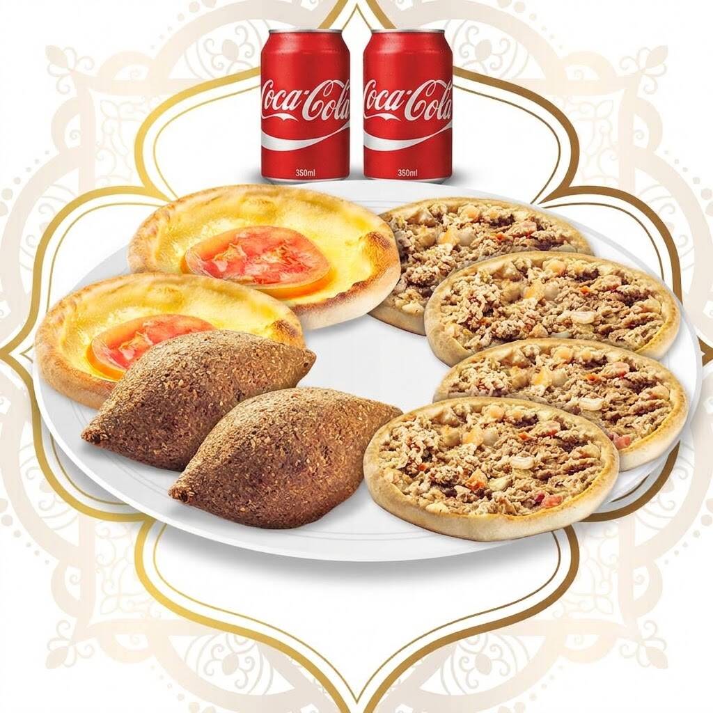 Combo Seleção 99, Top 3 para Compartilhar (4 esfihas de carne + 2 esfihas de queijo + 2 quibes) + 2 Coca-cola 350ml