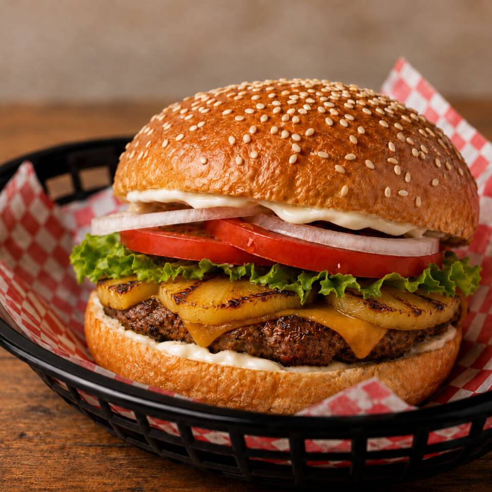 Hamburguesa Hawaiana