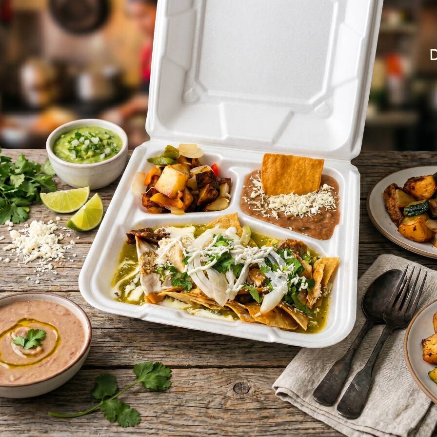 Box Lunch Chicharrón Prensado en Salsa Roja