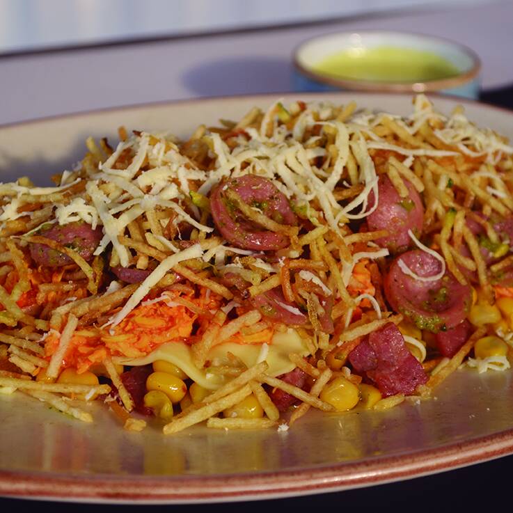 Mazorca pollo y chorizo