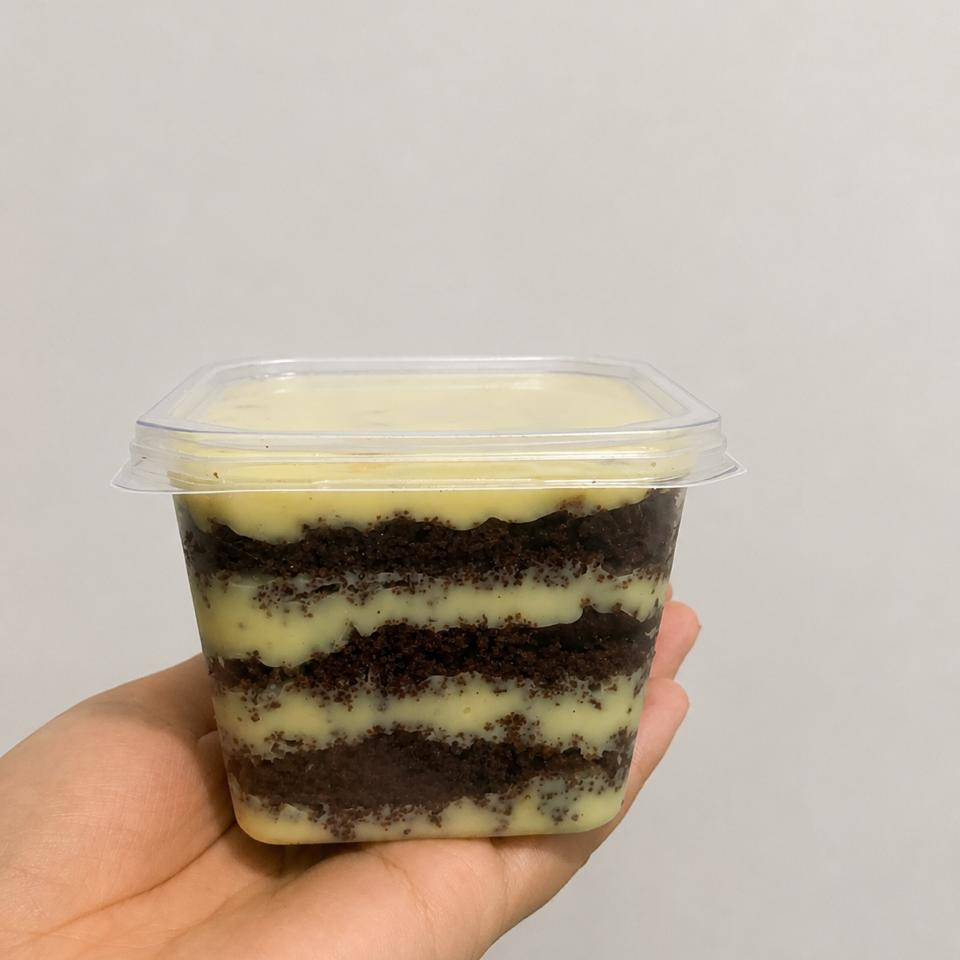 Camadas fofinhas de bolo de chocolate com um delicioso creme de chocolate, finalizadas com muito sabor e carinho. Perfeito para adoçar seu Dia!