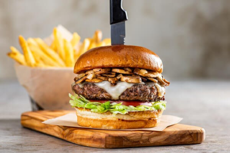 Mushroom Swiss Burger