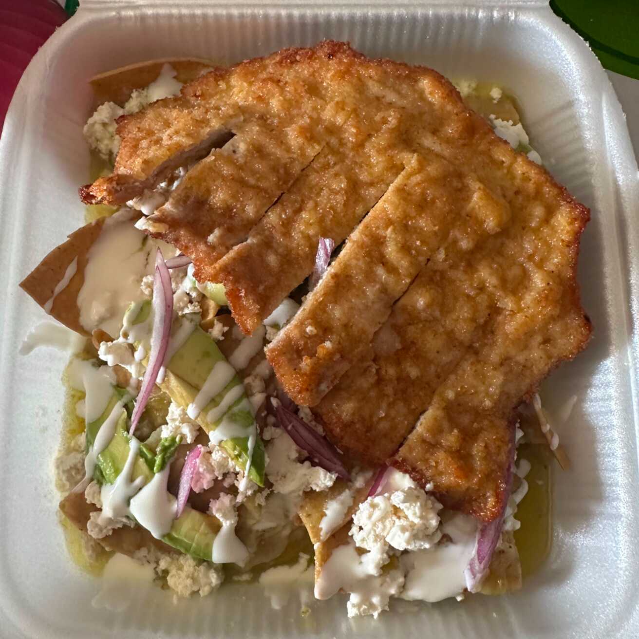 Chilaquiles Con Milanesa De Puerco