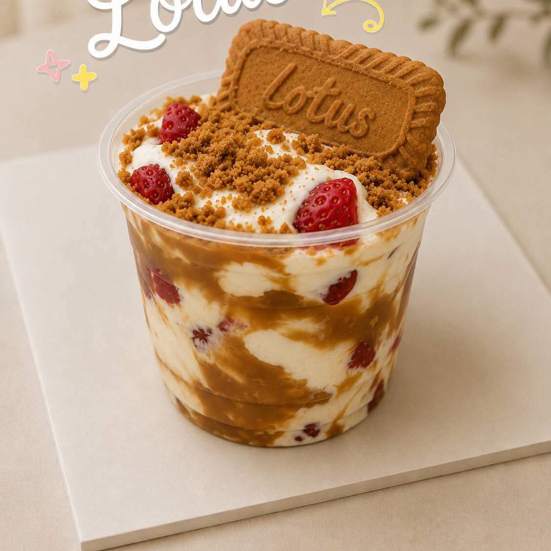 Fresas con Crema Lotus