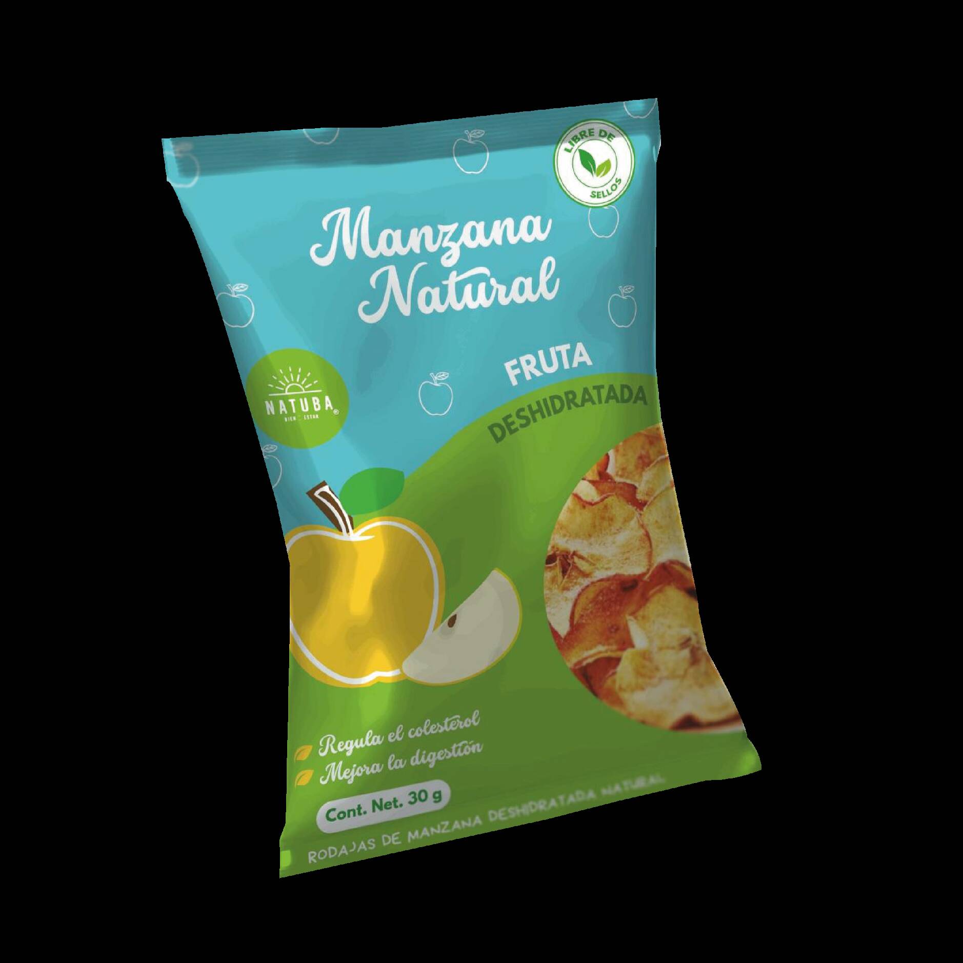 Manzana Deshidratada Natural 30 g