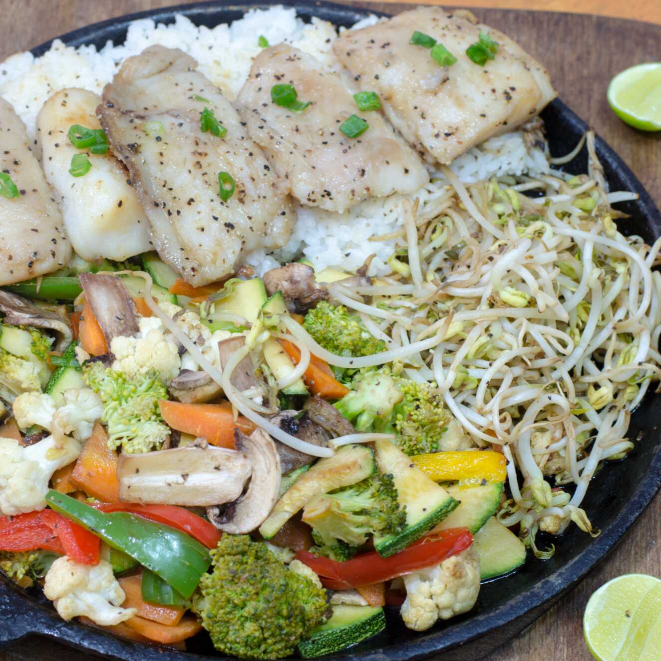 Tepan Pollo o Pescado