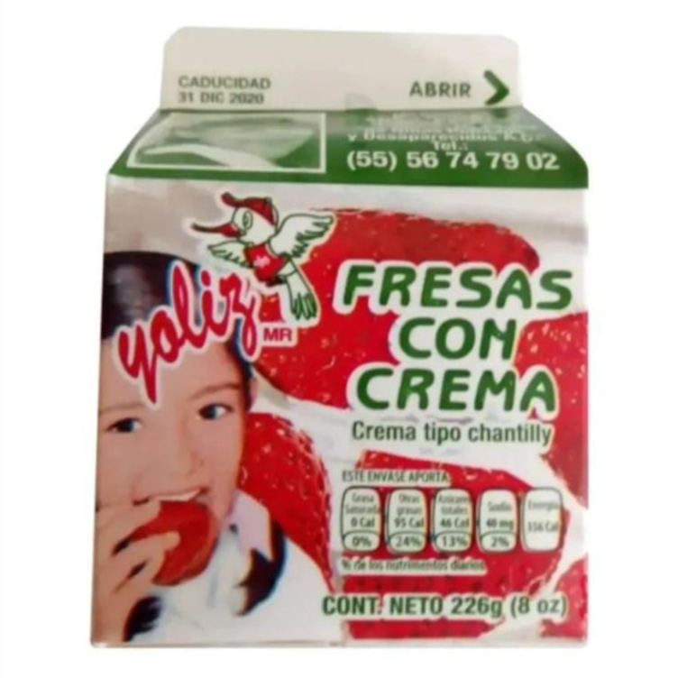 Yoliz Fresas con Crema