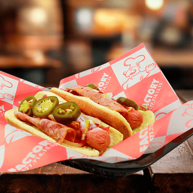 Hot Dogs con Tocino 2pz