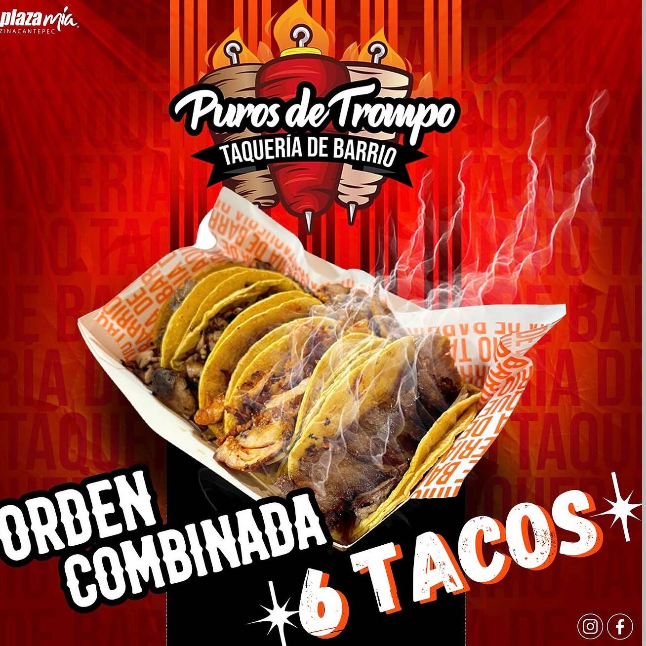 Orden Combinada de 6 Tacos