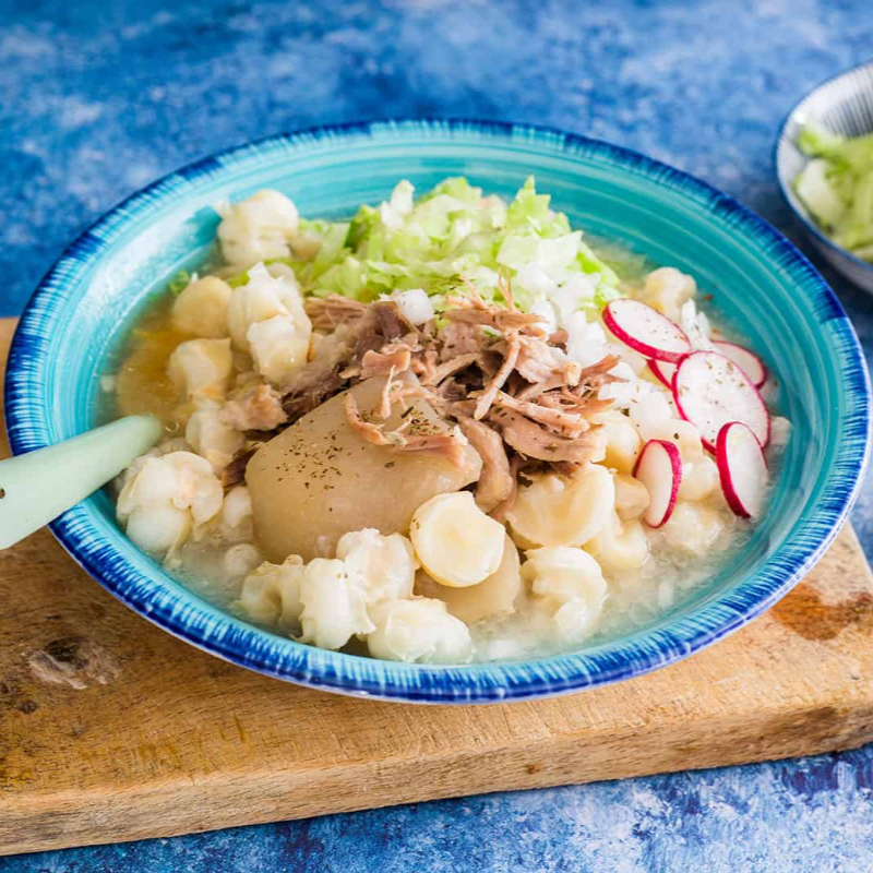 Pozole blanco 1lt carne surtida