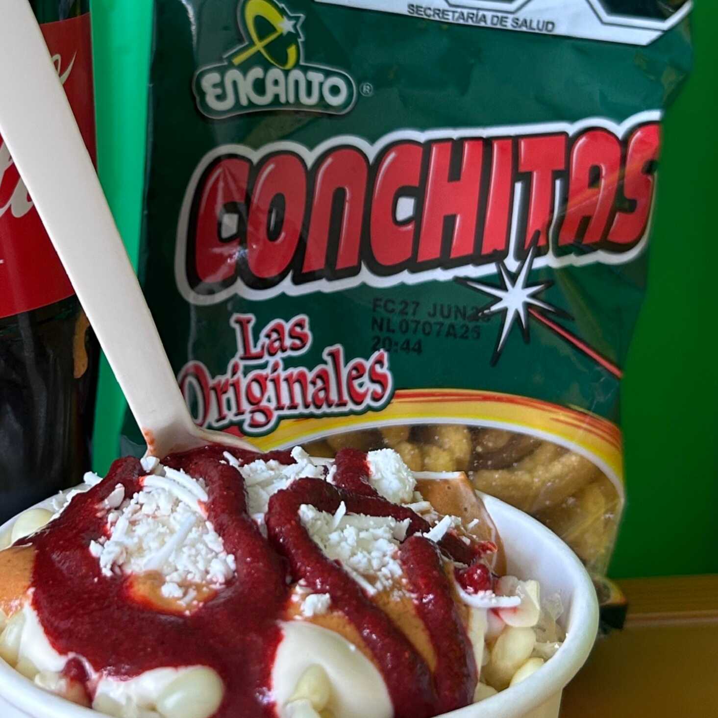 CONCHITAS CON ELOTE