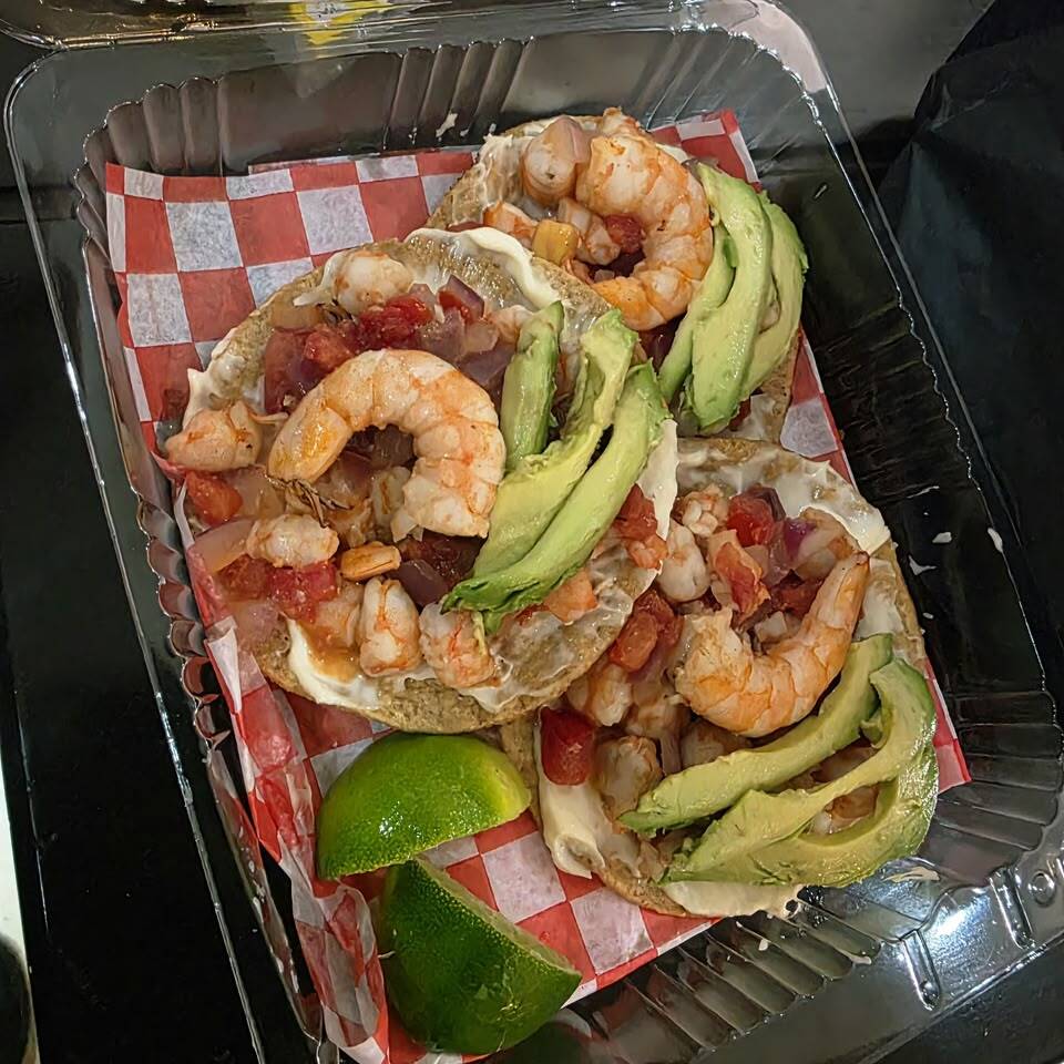 Tostadas de camaron 3pz