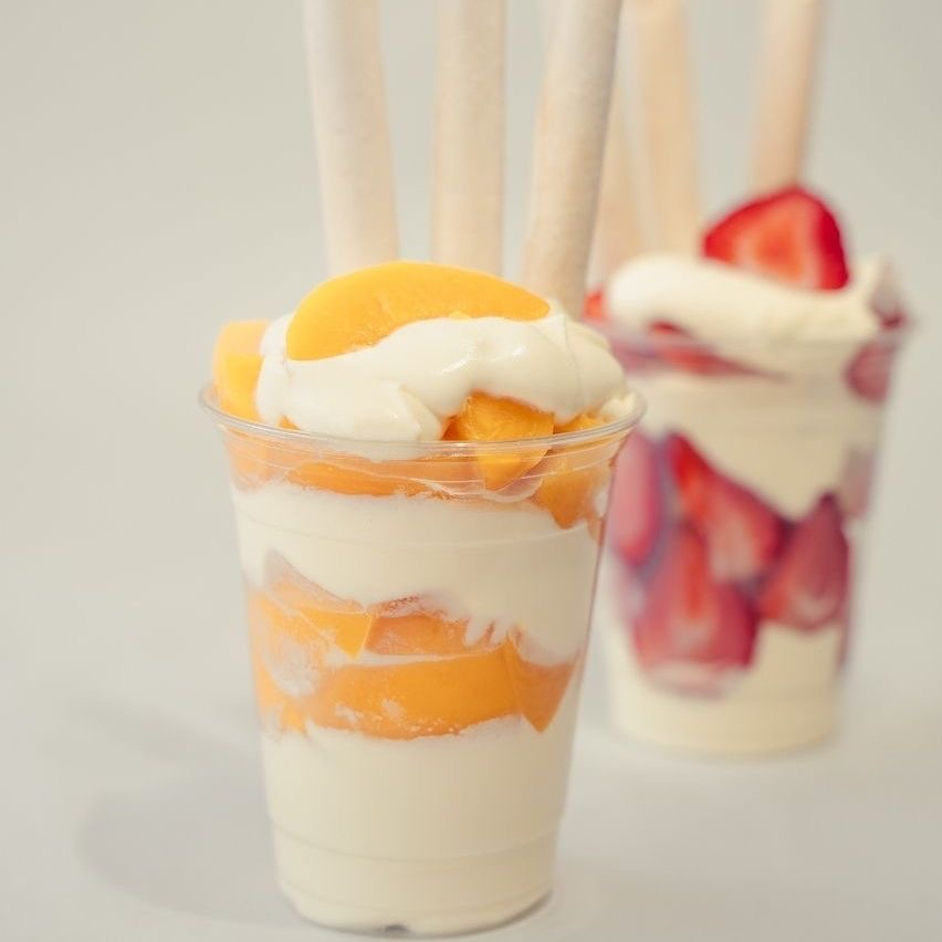 Durazno con crema