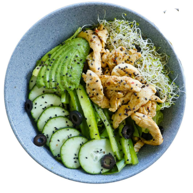 Ensalada Verde con pollo