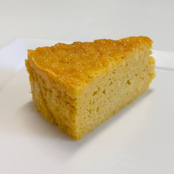 DELICIOSA REBANADA DE PASTEL DE ELOTE
