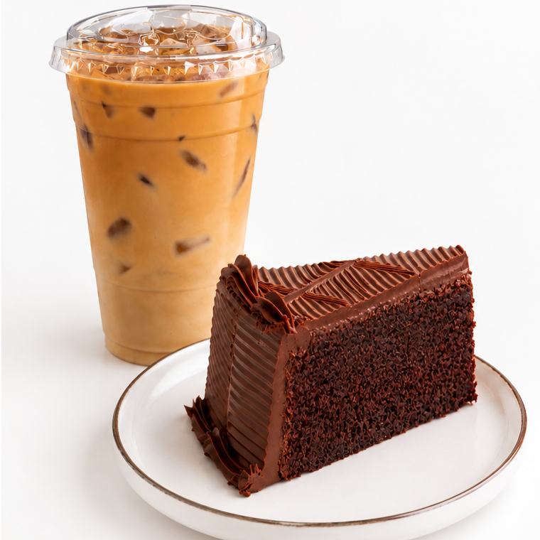 COMBO Café + Rebanada Chocolate