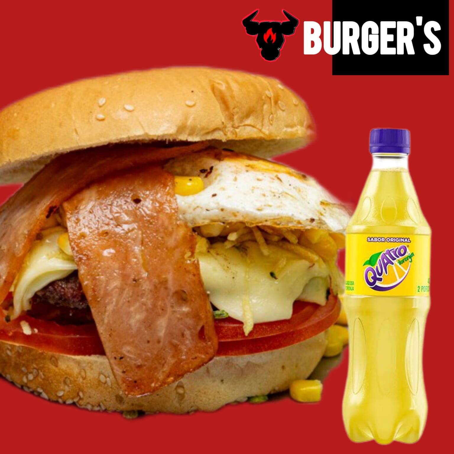 COMBO🍔 BURGER HOUSE + GASEOSA
