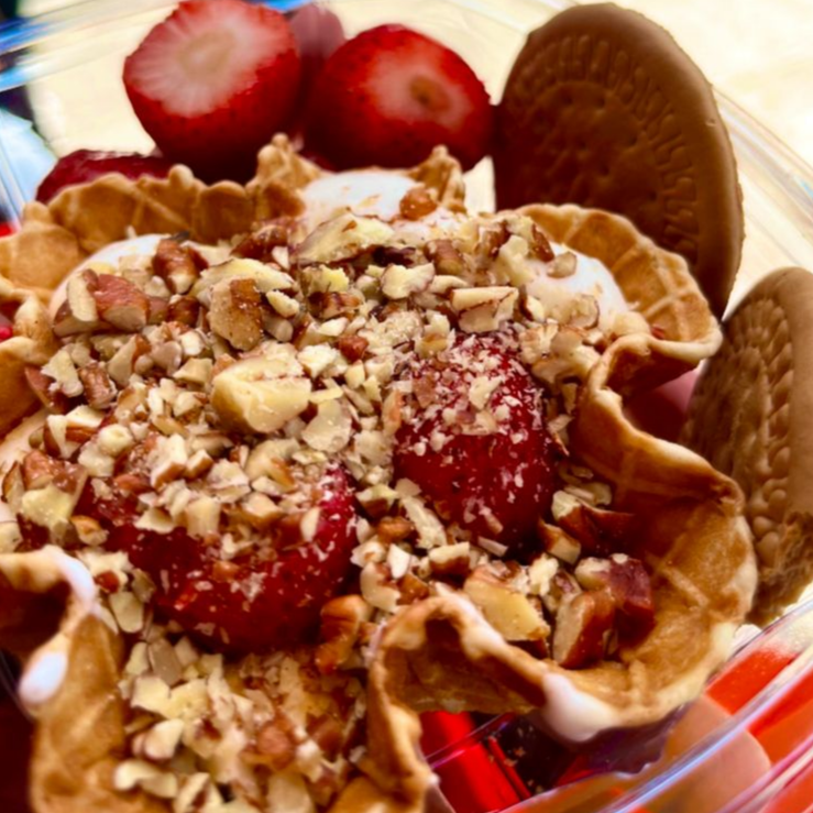 Fresas con Crema Canastilla