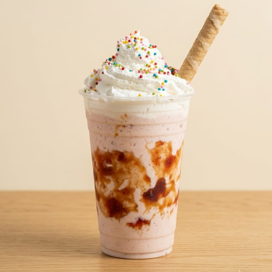 Frappe Fresas con Crema