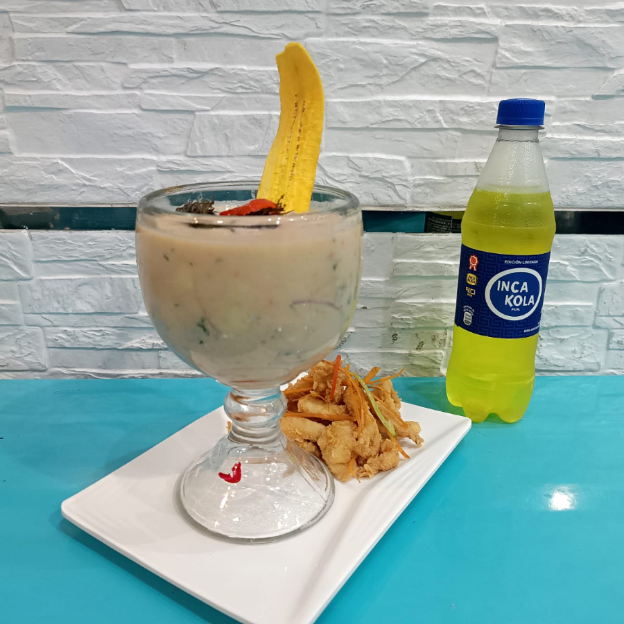 Leche de Tigre con Pota + Bebida