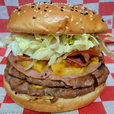 Hamburguesa Hawaiana Doble