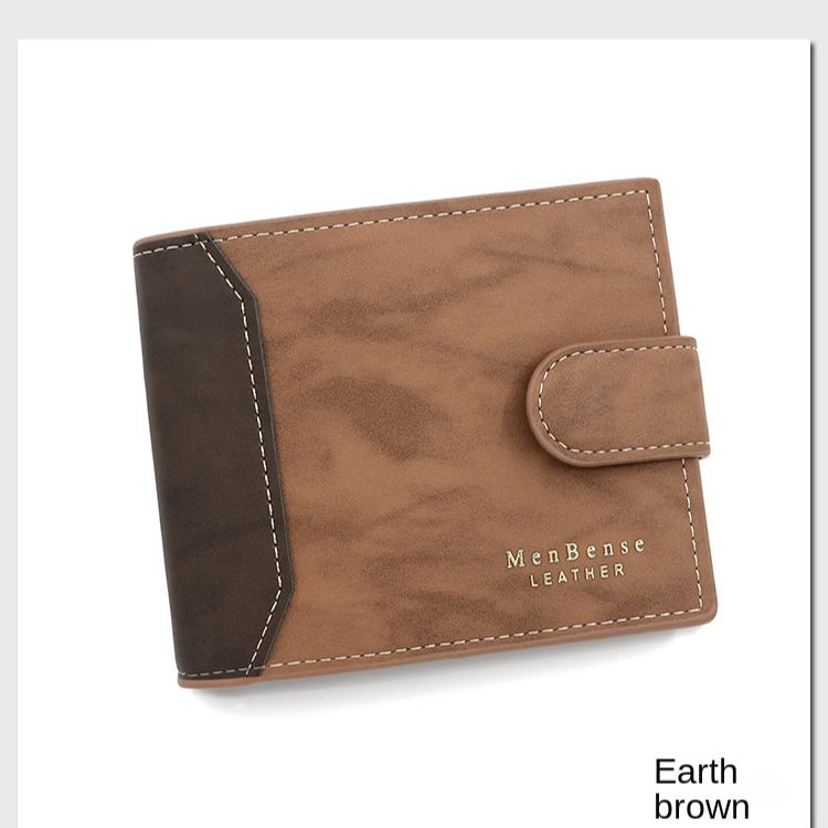Cartera para Hombre Esmerilado con 3 Pliegues